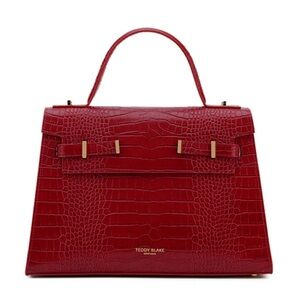 Brand New: Teddy Blake Ava Croco 14in- Dark Red